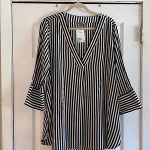 Brand New Women’s H&M Striped v-NeckTunic Top